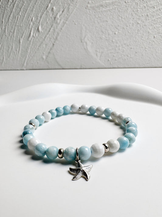 Larimar and Mother of Pearl