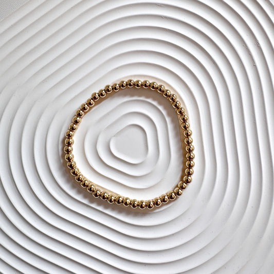 14K Gold-Plated Bracelet 4mm