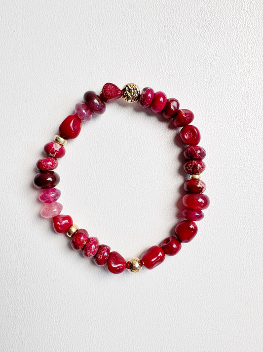 Bamboo Coral, Sediment and Desert Jasper