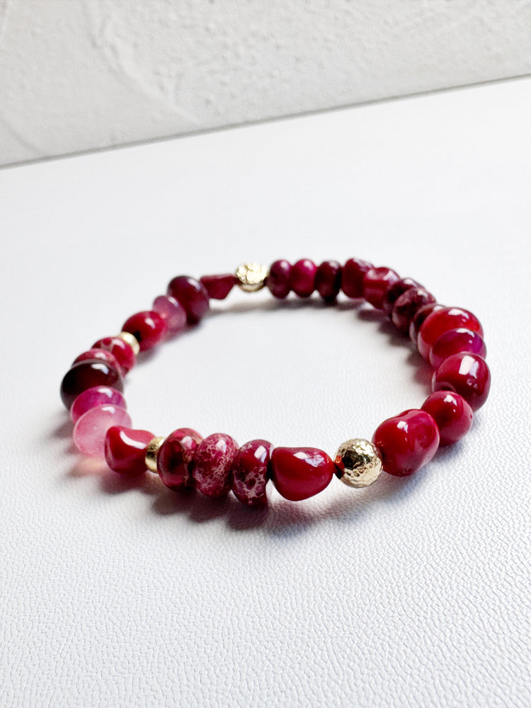 Bamboo Coral, Sediment and Desert Jasper
