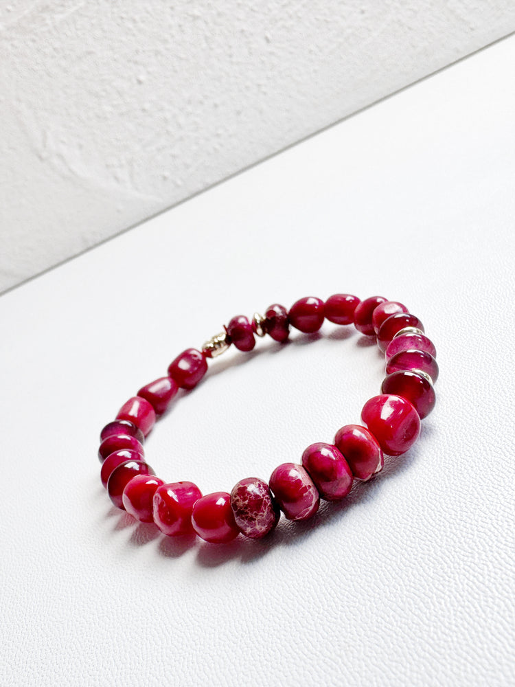 Bamboo Coral, Sediment and Desert Jasper