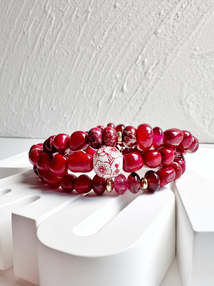 Bamboo Coral, Sediment and Desert Jasper