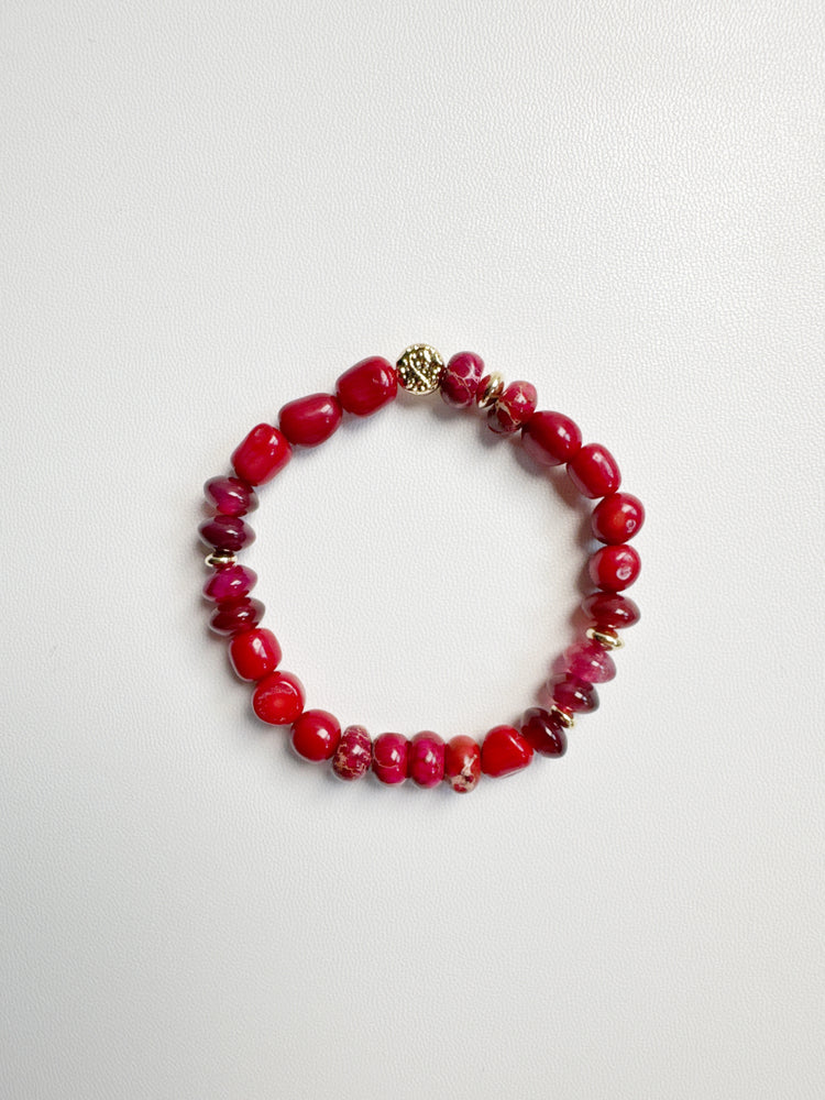Bamboo Coral, Sediment and Desert Jasper