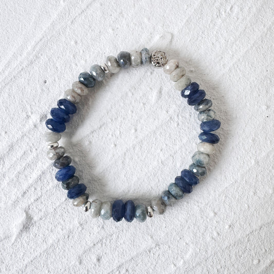 Kyanite and Silverite Bracelet