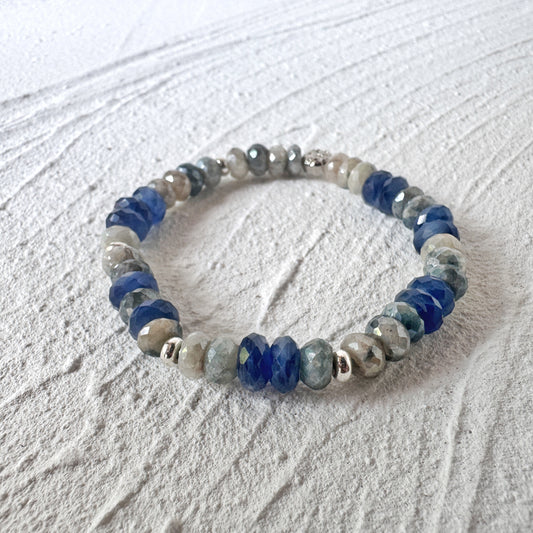 Kyanite and Silverite Bracelet