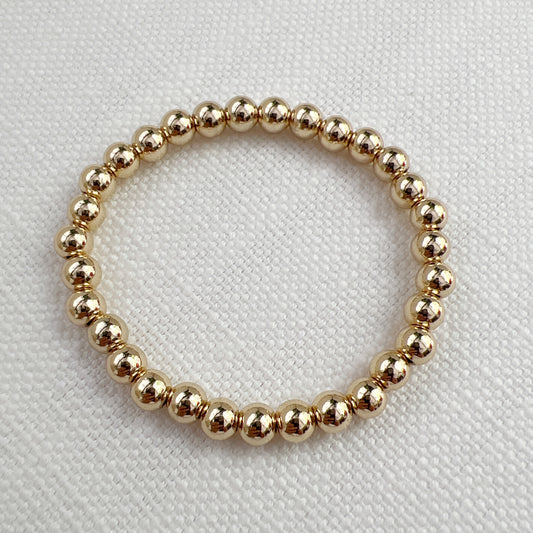 14K Gold Plated Beads 6mm