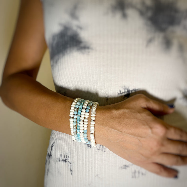 Larima and White Turquoise
