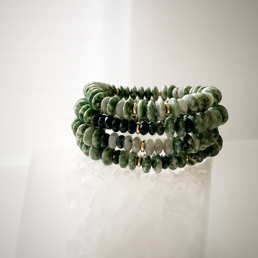 Green Peridot and Jade