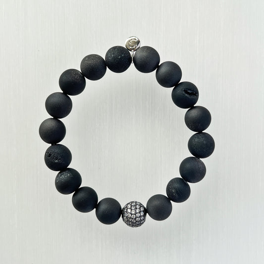 德魯茲石英和黑瑪瑙