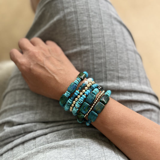 Turquoise, Apatite and Shattuckite