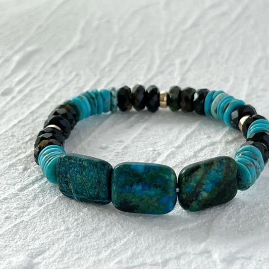 Turquoise, Apatite and Shattuckite