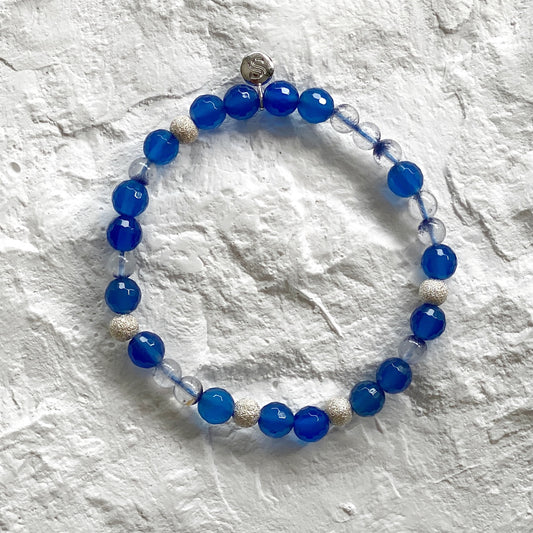 Blue Agate and Phantom Quartz