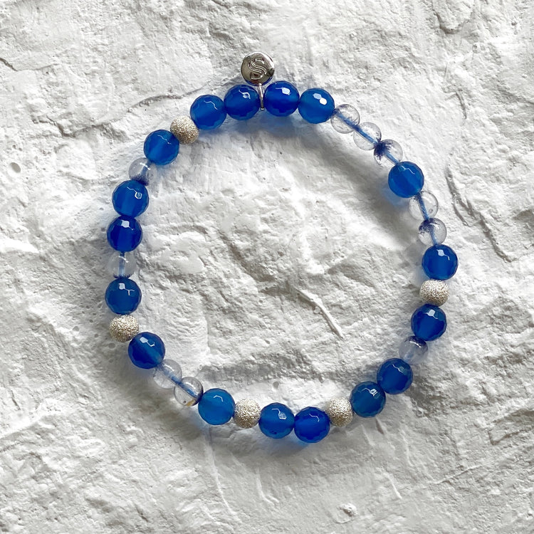 Blue Agate and Phantom Quartz