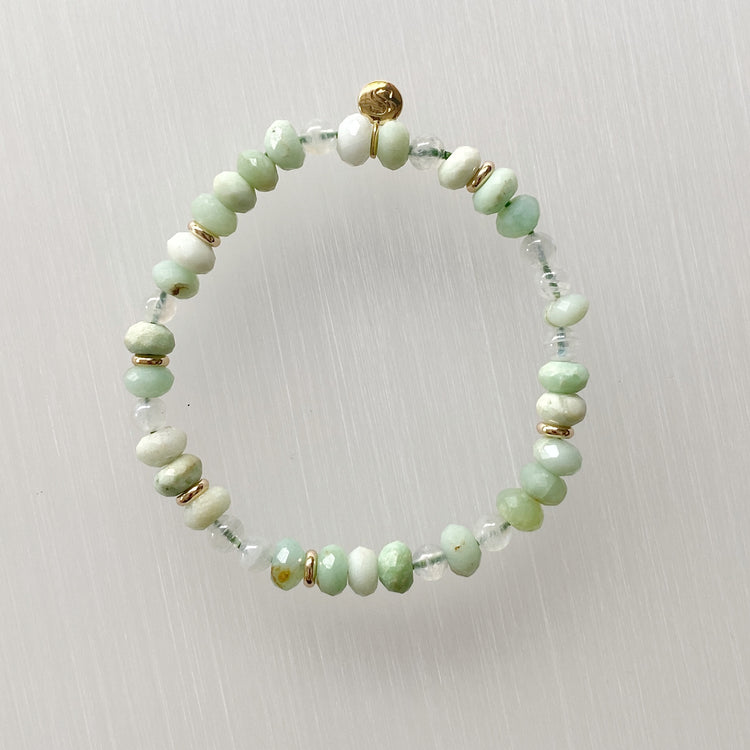 Chrysoprase and Moonstone