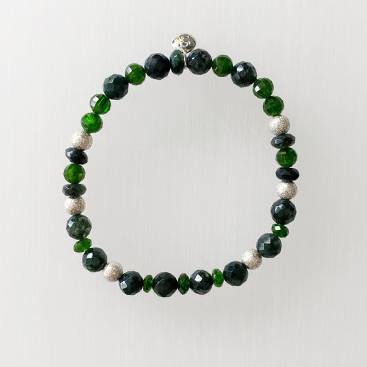 Green Agate and Diopside