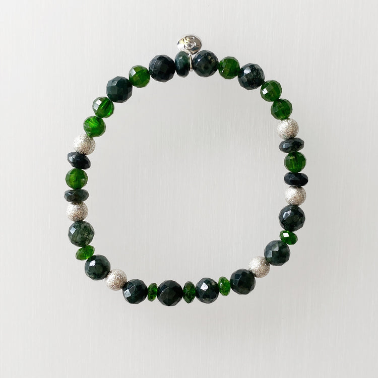 Green Agate and Diopside