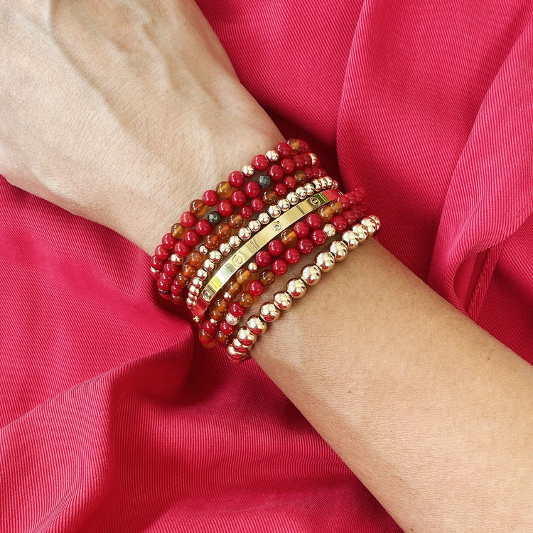 Bamboo Coral and Carnelian
