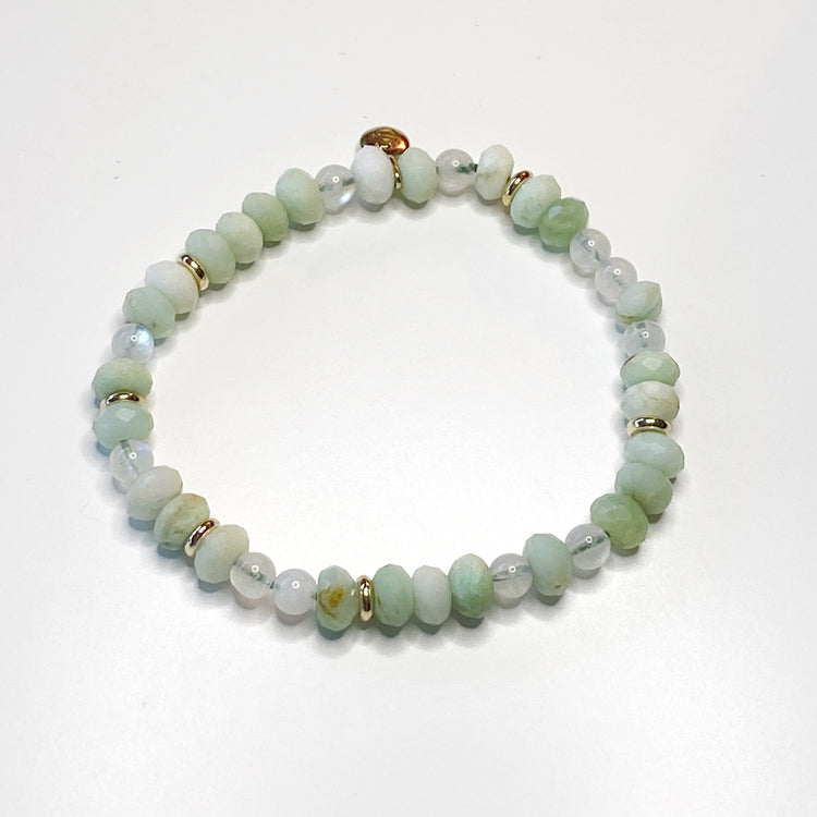 Chrysoprase and Moonstone