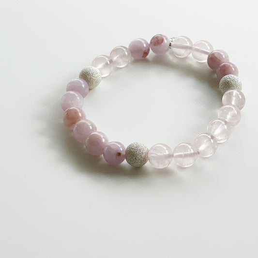 Kunzite and Rose Quartz