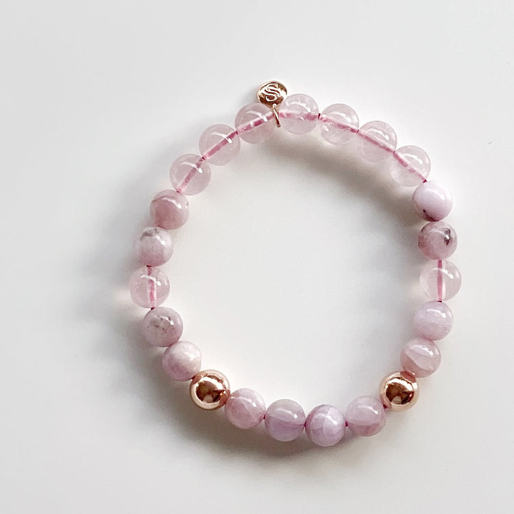 Kunzite and Rose Quartz