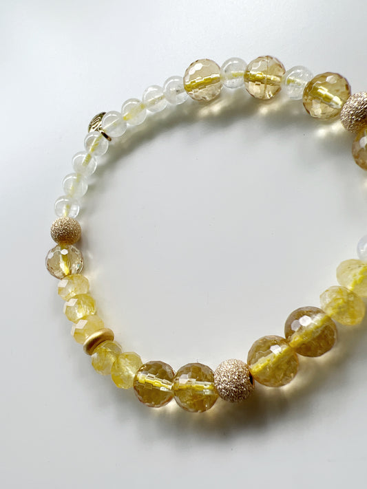 黃水晶和月光石