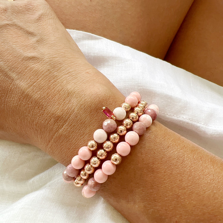 Pink Coral, Rhodonite