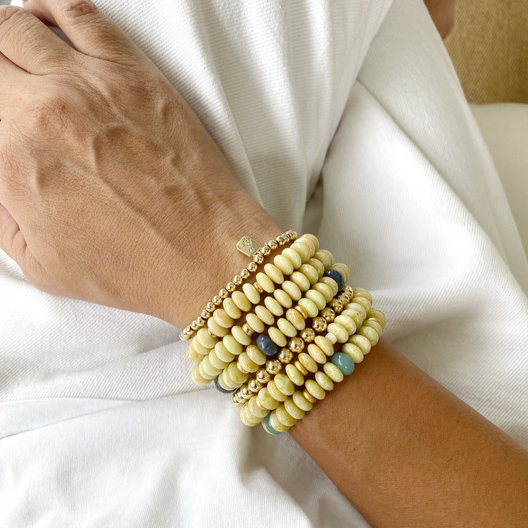 Peridot and Blue Bamboo Coral