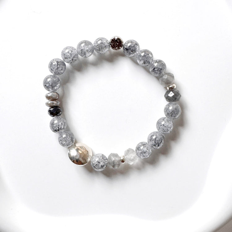 Crackle Quartz, Labradorite and Agate