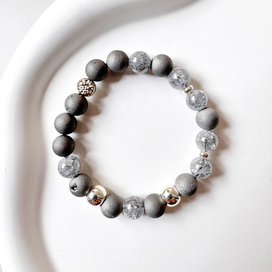 Crackle and Druzy Quartz