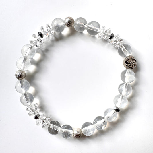 Blue Needle Quartz and Clear Quartz