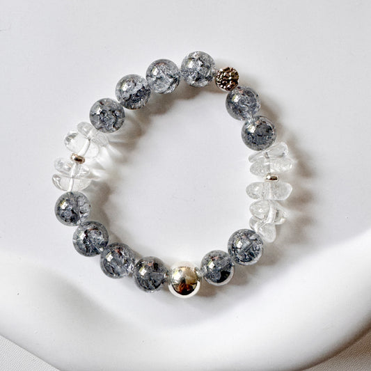 Crackle and Clear Quartz
