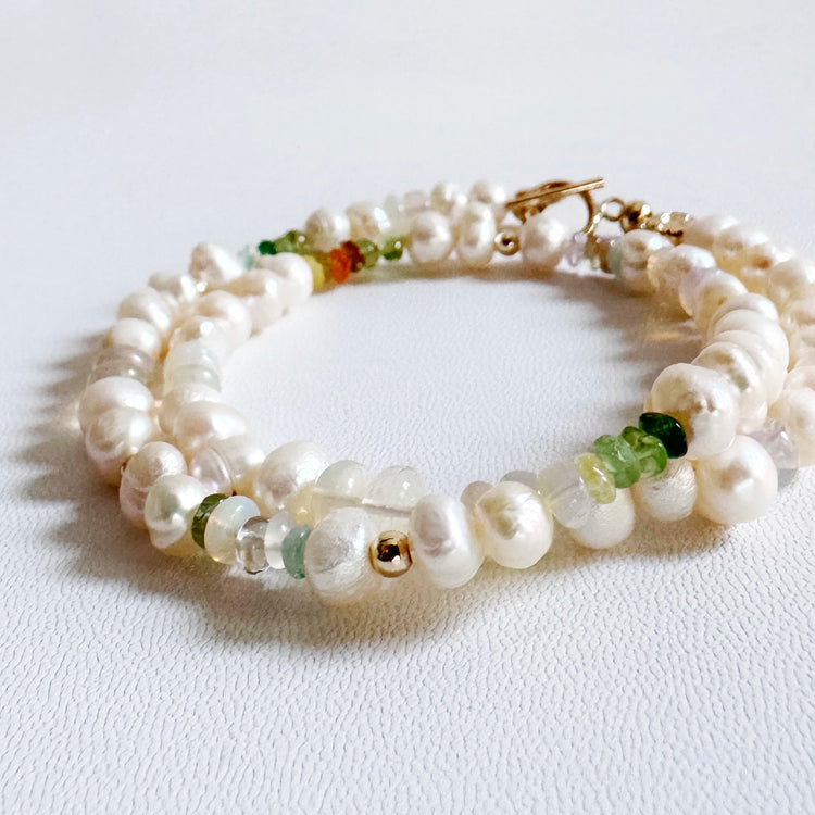 Pearl and Mix Coloured Crystals