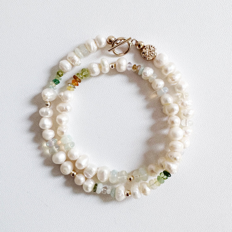 Pearl and Mix Coloured Crystals