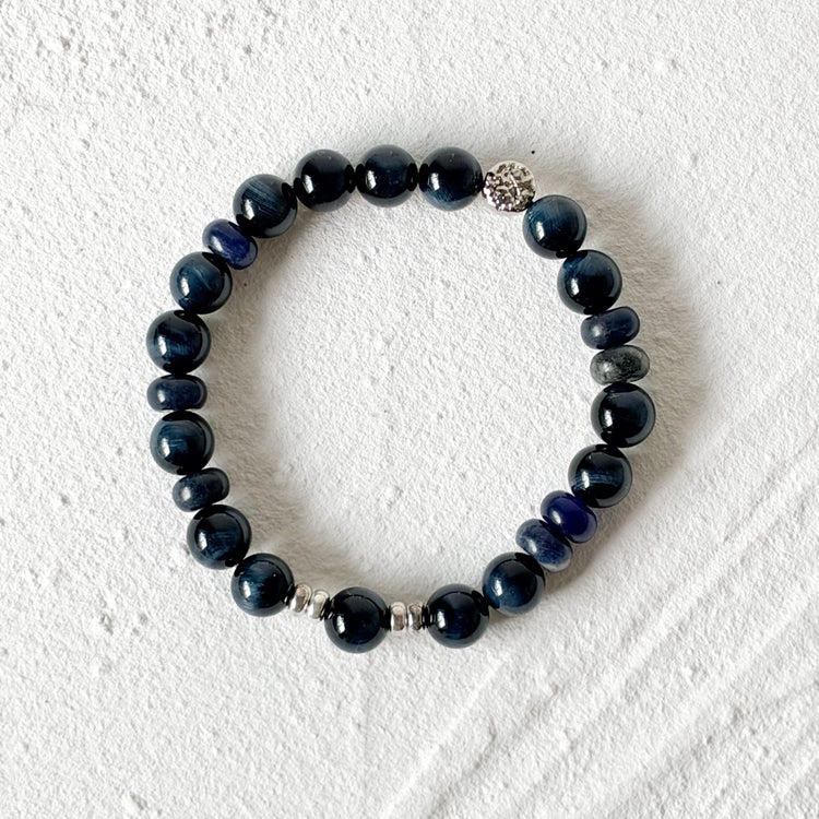 Midnight Hawk's Eye Bracelet