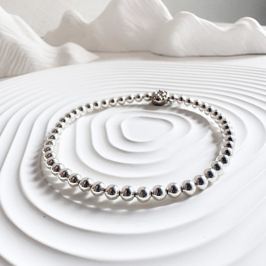Sterling Silver Bracelet 4mm