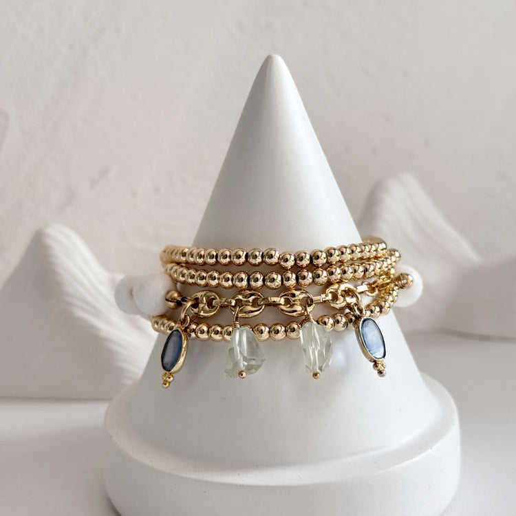 14K Gold-Plated Bracelet 4mm