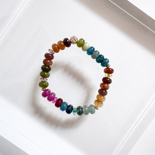 Tourmaline and Gold filled Bracelet