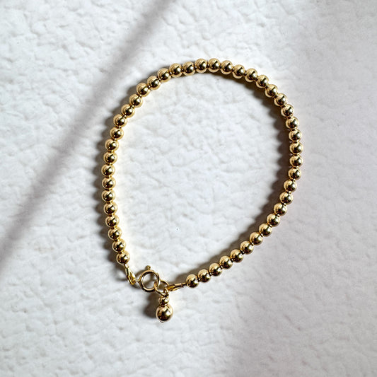 14k Gold Filled Beaded Bracelet