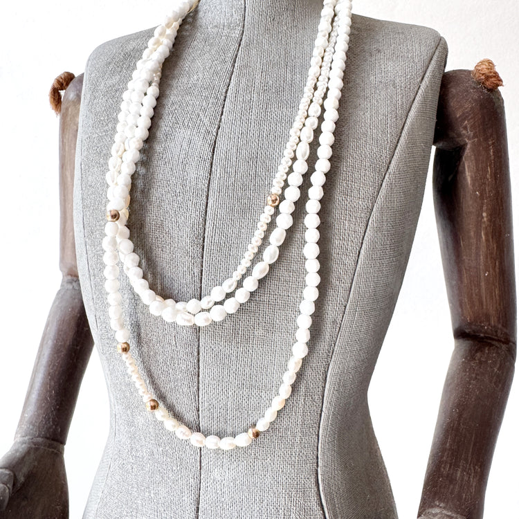 Pearl, Mother of Pearl and Gold Filled Bracelet