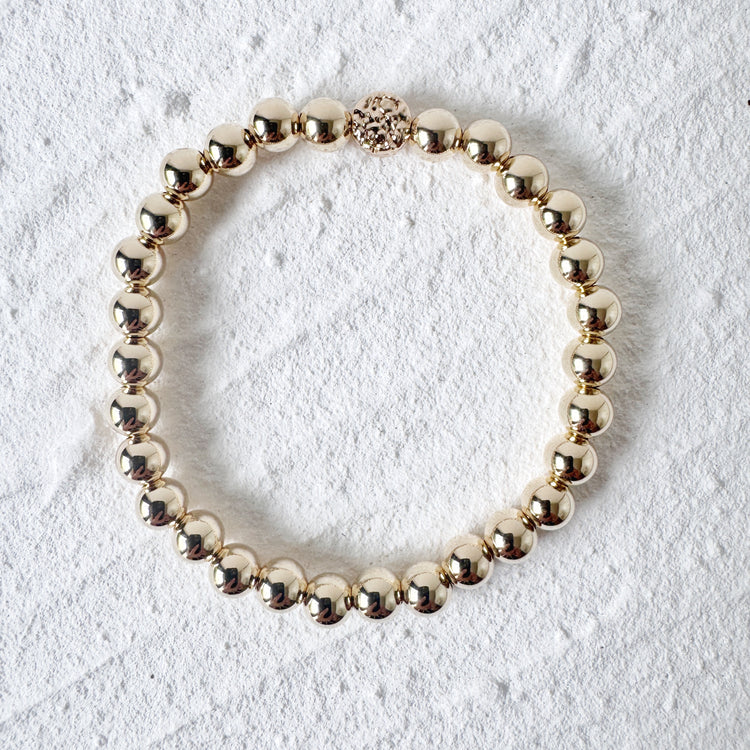 14K Gold Filled Beads 6mm