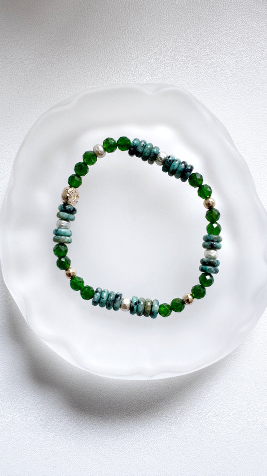 Diopside and Malachite