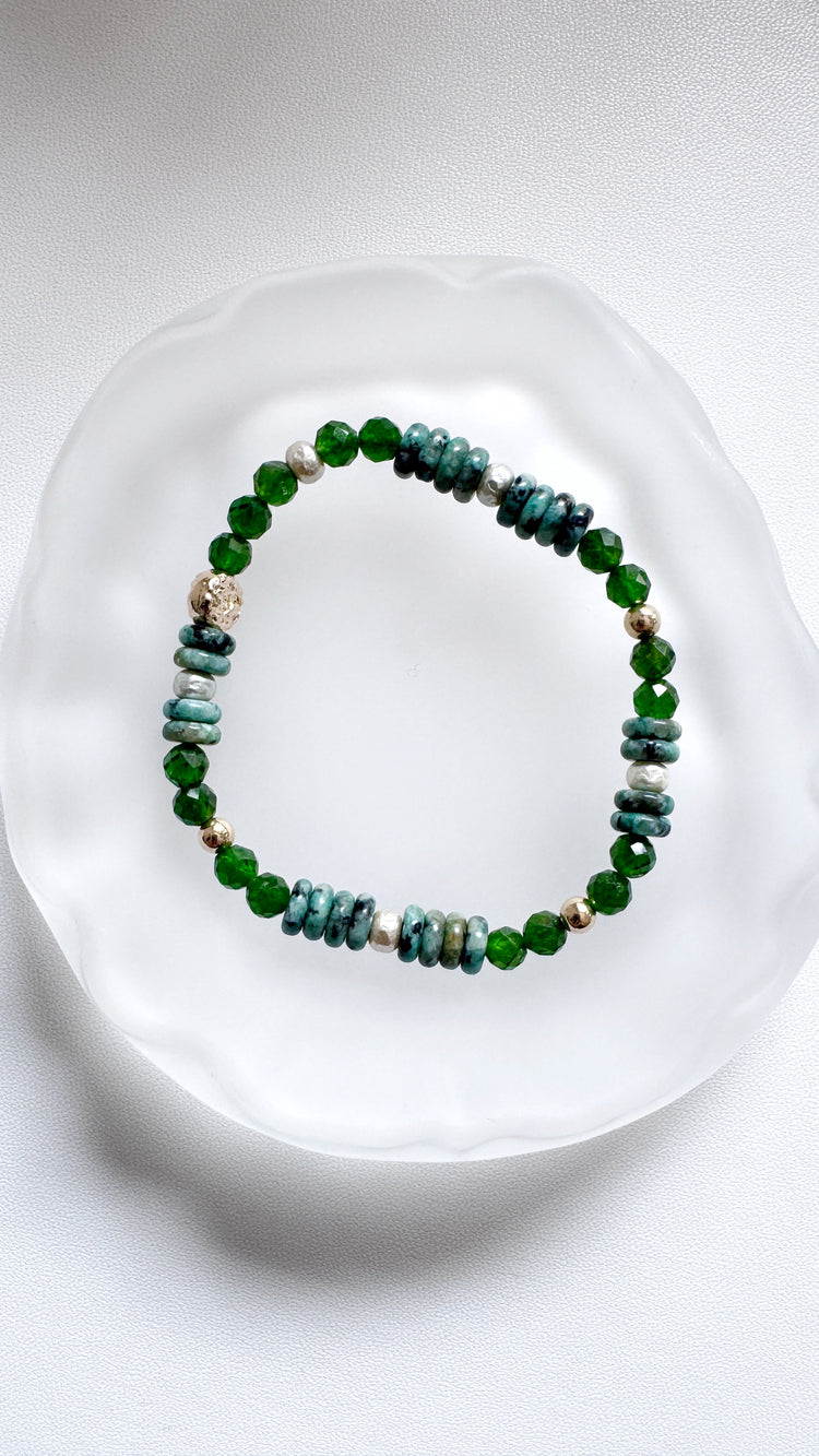 Diopside and Malachite