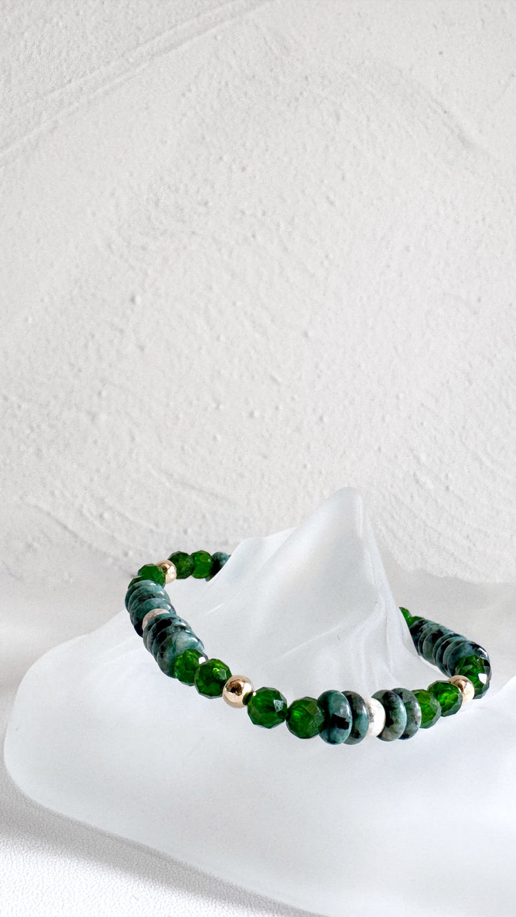 Diopside and Malachite
