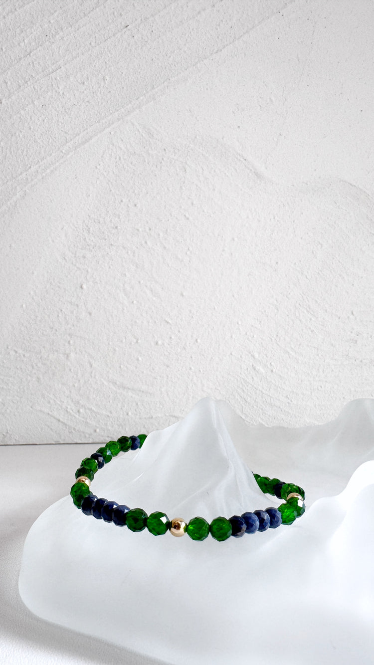 Diopside and Sapphire
