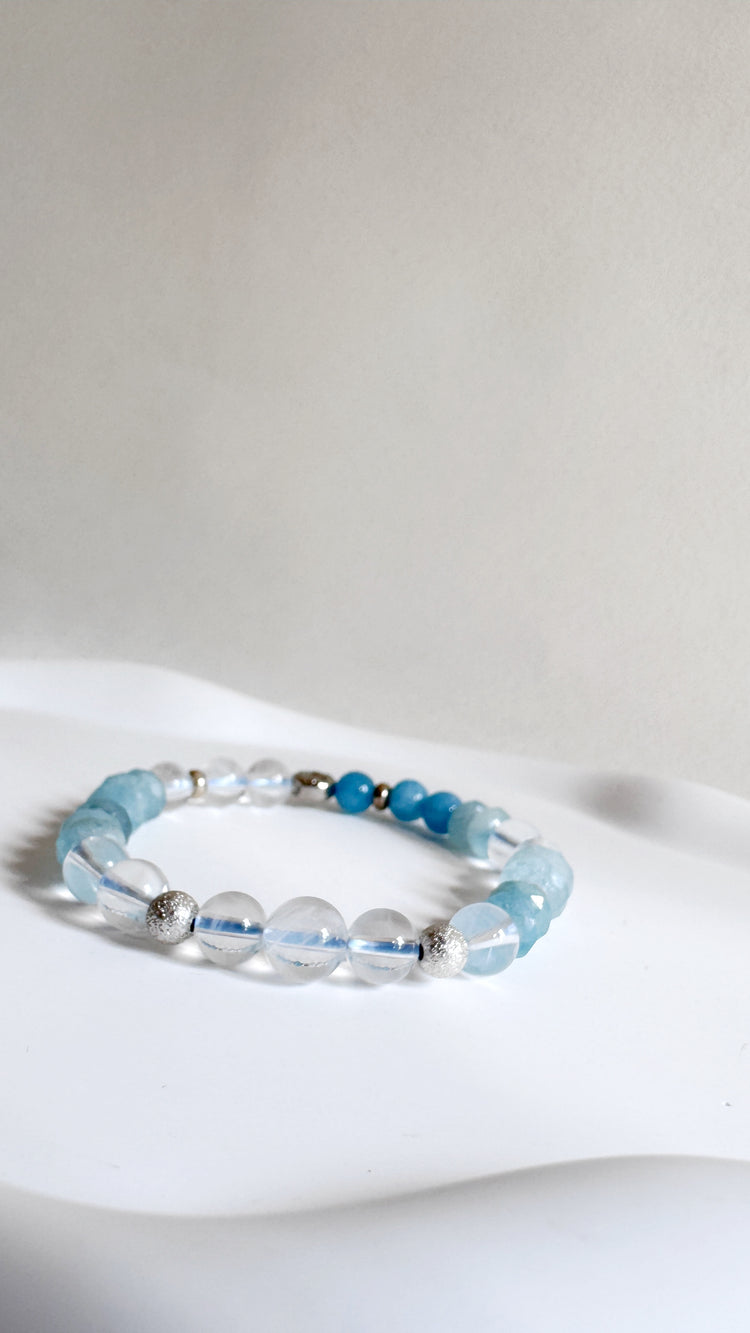 Aquamarine and Clear Quartz